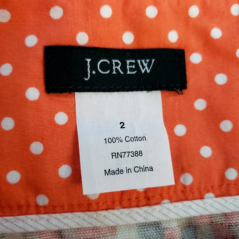 Nwot J. Crew  Abstract Geometrical Print Mini Skirt
